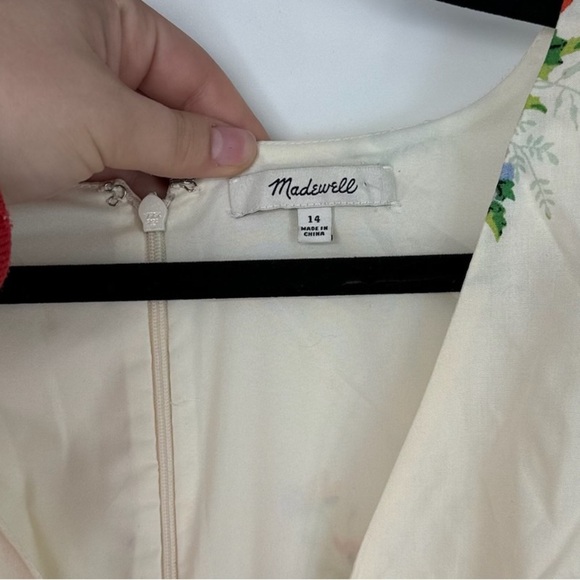 Made Well Floral Wrap Top Zip Up Short Sleeve Floor Length Dress - Picture 3 of 4